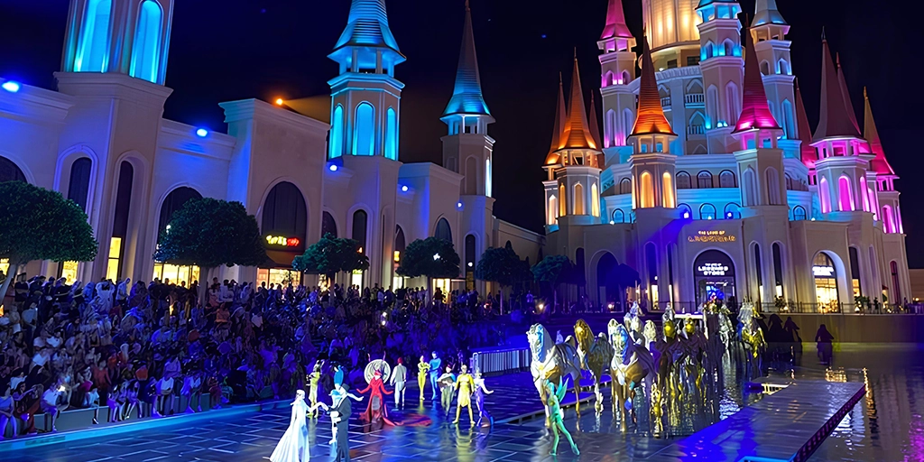 The Land of Legends Night Show Transfer